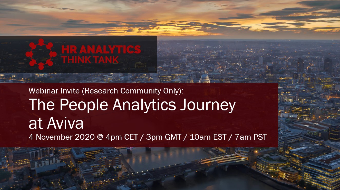 Aviva People Analytics HR Analytics ThinkTank Aviva People Analytics HR Analytics ThinkTank